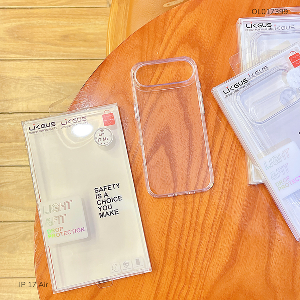 ** Ốp iPhone 17 Air Likgus trong lưng cứng