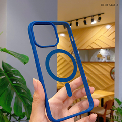 Ốp IP Xs Max lưng cứng magsafe viền màu