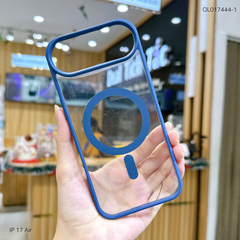 Ốp IP 17 Air lưng cứng magsafe viền màu