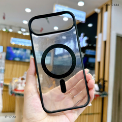 Ốp IP 17 Air lưng cứng magsafe viền màu