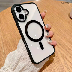 Ốp IP 17 lưng cứng magsafe viền màu