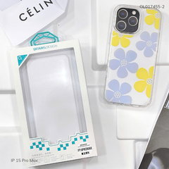 ** Ốp IP 15 Pro Max Dfans lưng hoa viền dẻo