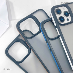 Ốp IP 14 Pro lưng nhám viền phối màu
