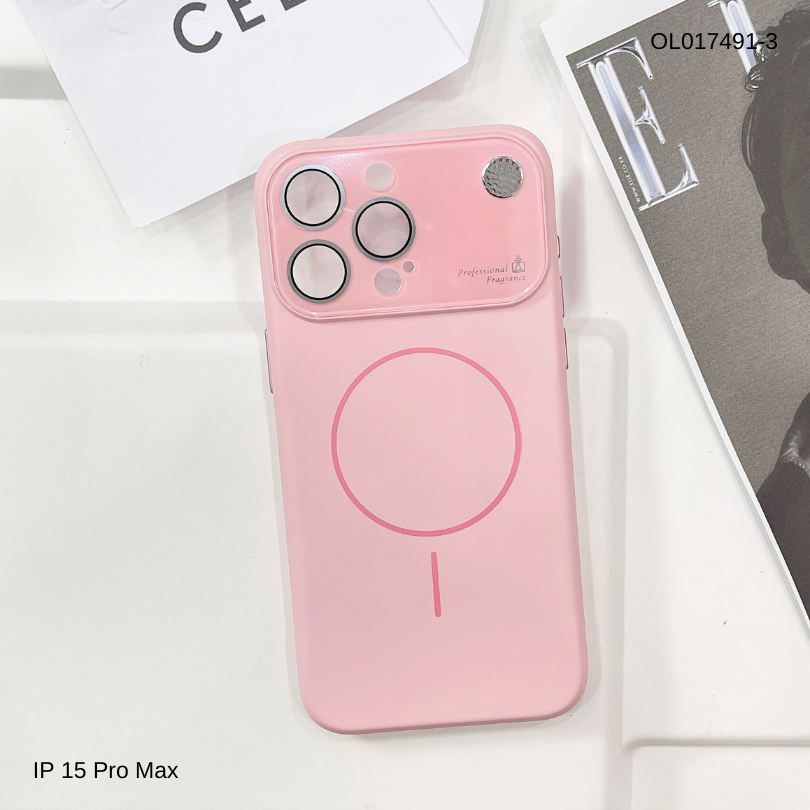 Ốp iPhone 15 Pro Max Likgus nhám magsafe phối camera mùi hương