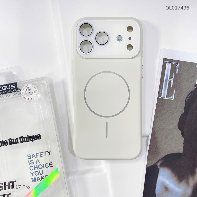 Ốp IP 17 Pro Likgus nhám magsafe phối camera mùi hương