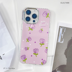 Ốp IP 11 Pro Max lưng cứng viền dẻo nút bạc nhiều hình
