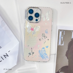 Ốp IP Xs Max lưng cứng viền dẻo nút bạc nhiều hình