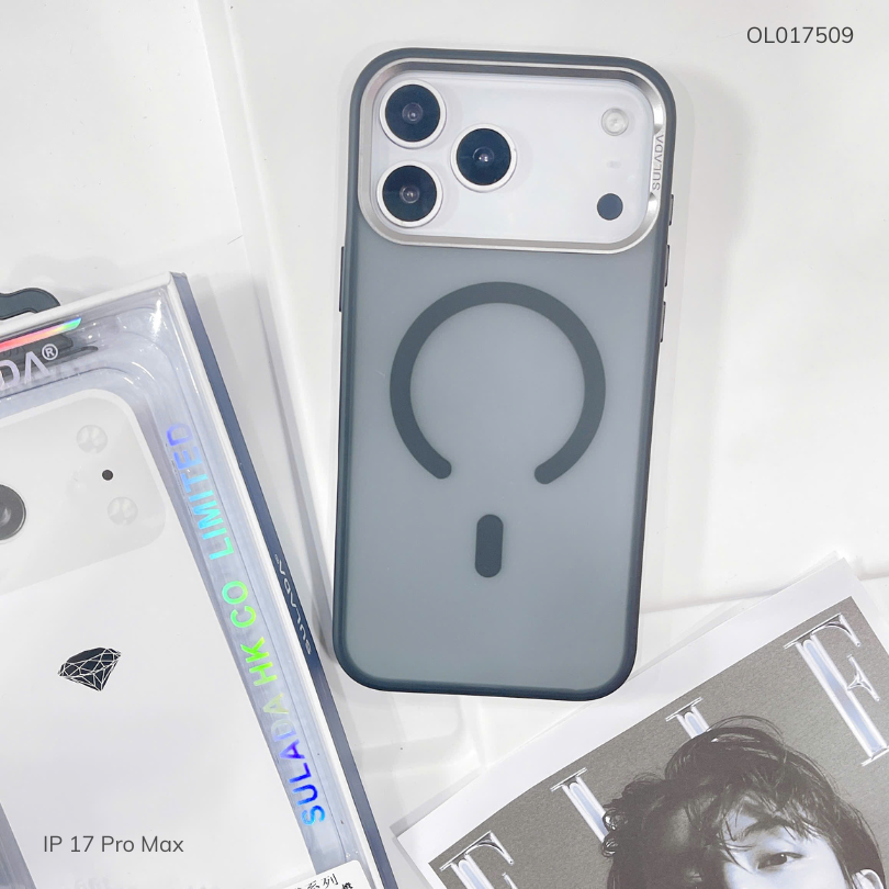 ** Ốp IP 17 Pro Max Sulada nhám Magsafe