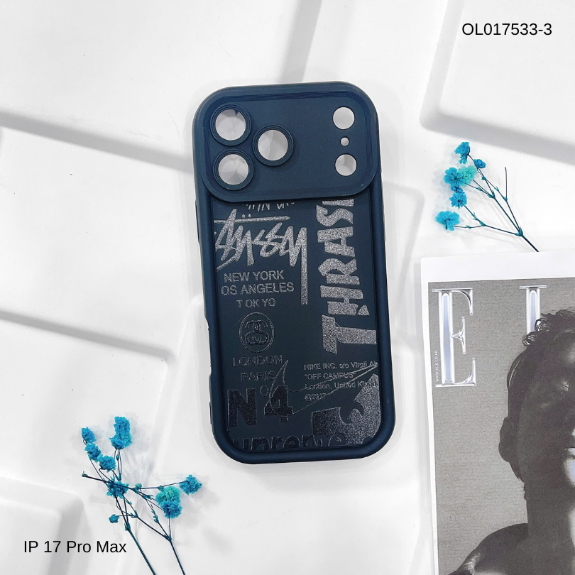Ốp iPhone 17 Pro Max dẻo đen