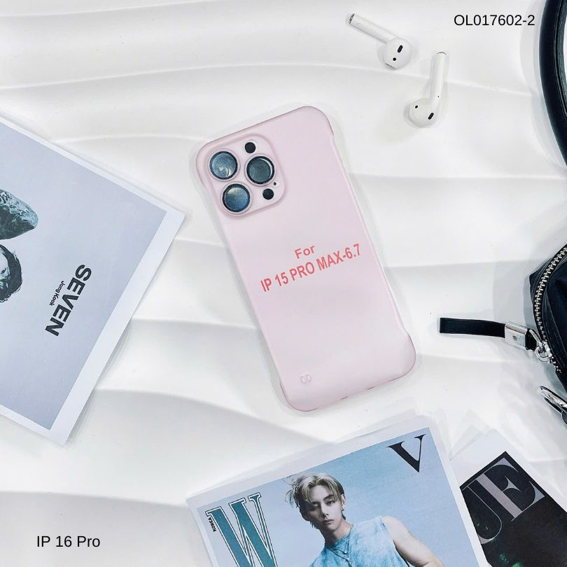 ** Ốp iPhone 16 Pro nhám hở viền