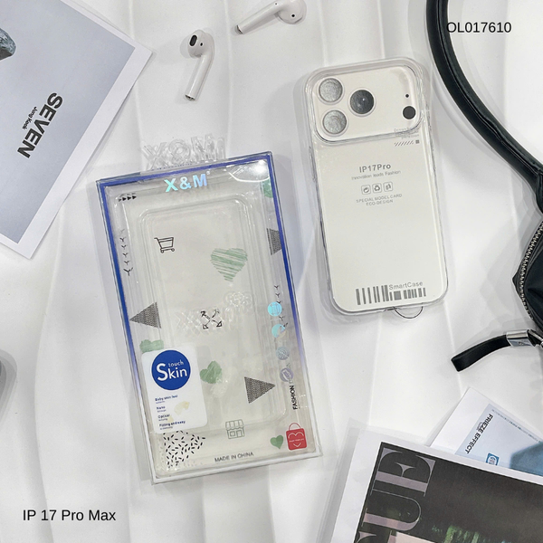 ** Ốp iPhone 17 Pro Max trong cứng Memumi/X&M
