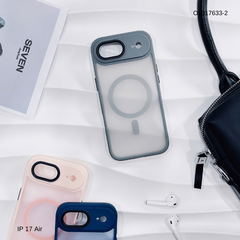 ** Ốp IP 17 Air Likgus nhám Magsafe viền màu