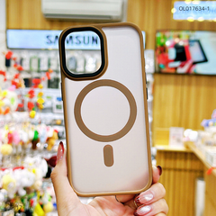 ** Ốp IP 17 Likgus nhám Magsafe viền màu