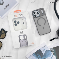 ** Ốp iPhone 17 Pro Max/18 Pro Max Cooyee lưng nhám magsafe viền màu