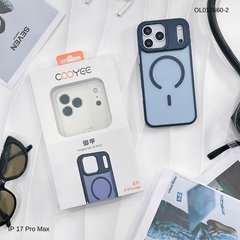 ** Ốp iPhone 17 Pro Max/18 Pro Max Cooyee lưng nhám magsafe viền màu
