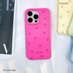 Ốp IP 11 Pro Max dẻo silicon nhiều nơ nhí Bonne Chance