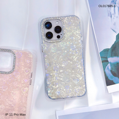 Ốp IP 11 Pro Max lưng thạch anh camera đính đá
