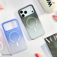 Ốp IP 17 Pro Max Likgus nhám magsafe loang màu viền cứng