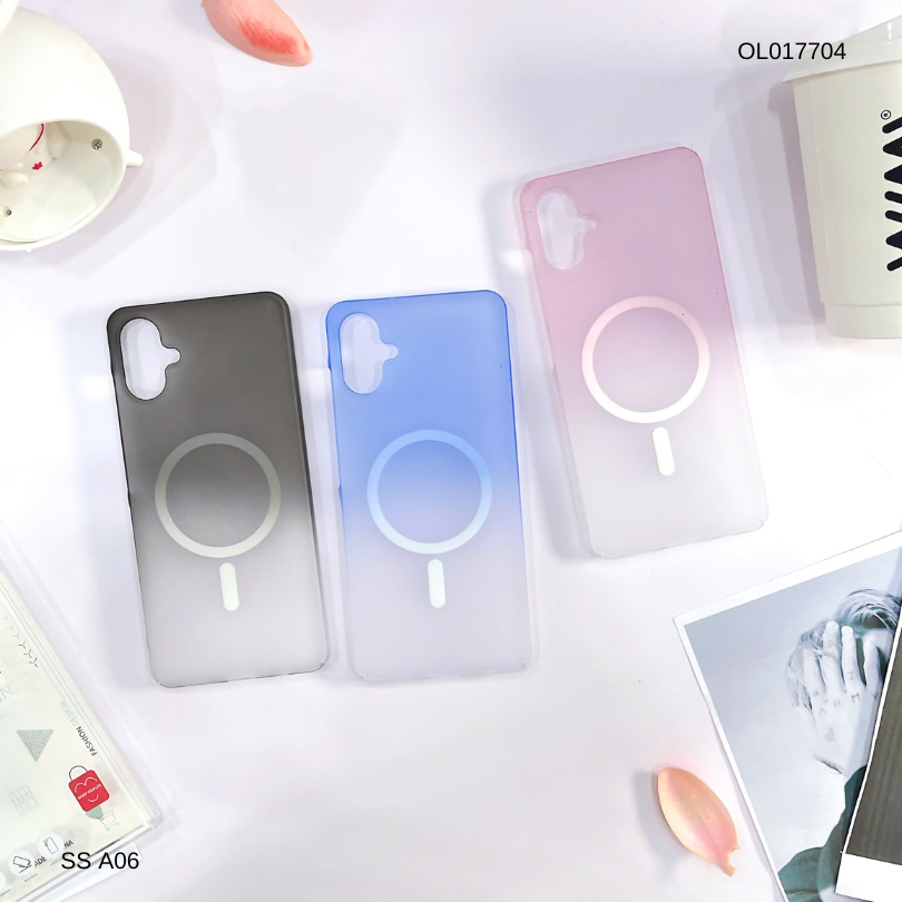 Ốp SS A06 Likgus nhám magsafe loang màu viền cứng