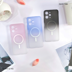 Ốp Xiaomi Redmi 12 4G Likgus nhám magsafe loang màu viền cứng