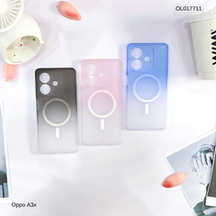 Ốp Oppo A3x Likgus nhám magsafe loang màu viền cứng