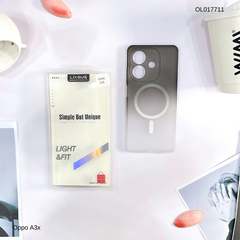 Ốp Oppo A3x Likgus nhám magsafe loang màu viền cứng