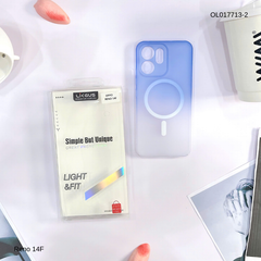 Ốp Reno 14F Likgus nhám magsafe loang màu viền cứng