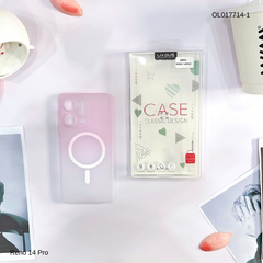 Ốp Reno 14 Pro Likgus nhám magsafe loang màu viền cứng
