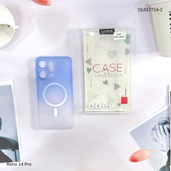 Ốp Reno 14 Pro Likgus nhám magsafe loang màu viền cứng