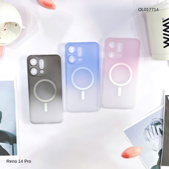 Ốp Reno 14 Pro Likgus nhám magsafe loang màu viền cứng