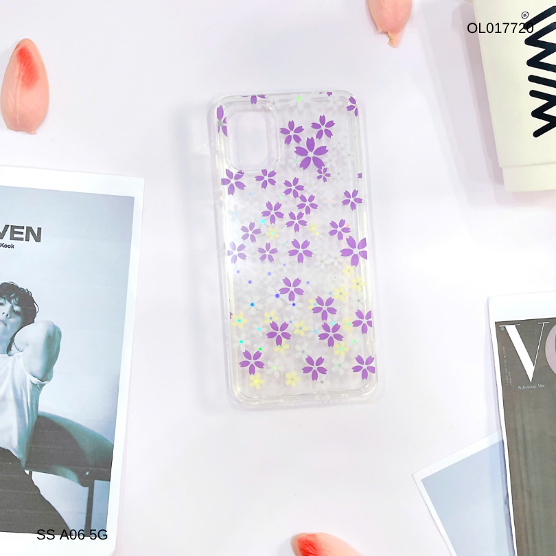 Ốp SS A06 lưng trong cứng nhiều hoa nhí nhiều màu