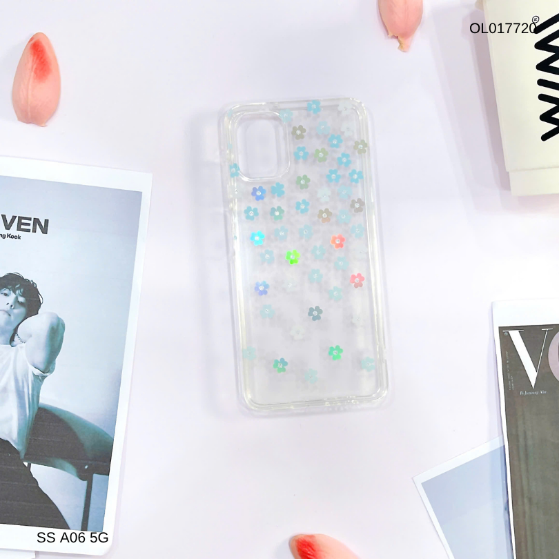 Ốp SS A06 lưng trong cứng nhiều hoa nhí nhiều màu
