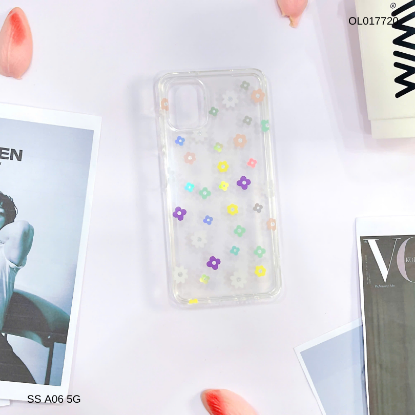 Ốp SS A06 lưng trong cứng nhiều hoa nhí nhiều màu