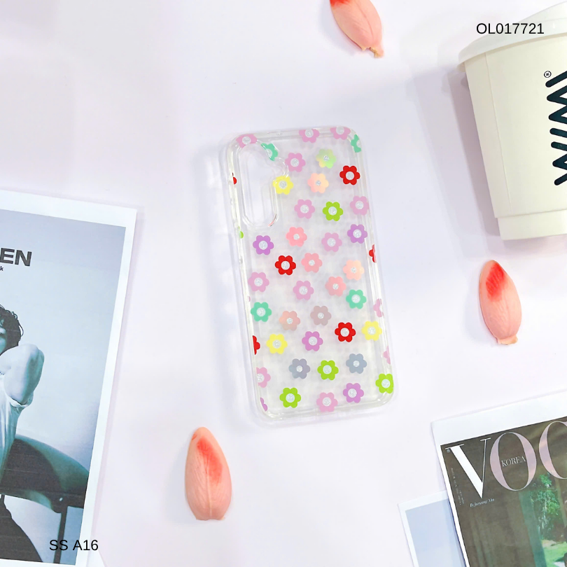 Ốp SS A16 lưng trong cứng nhiều hoa nhí nhiều màu