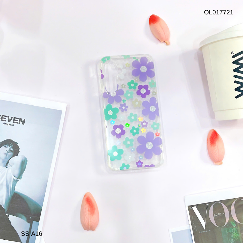 Ốp SS A16 lưng trong cứng nhiều hoa nhí nhiều màu