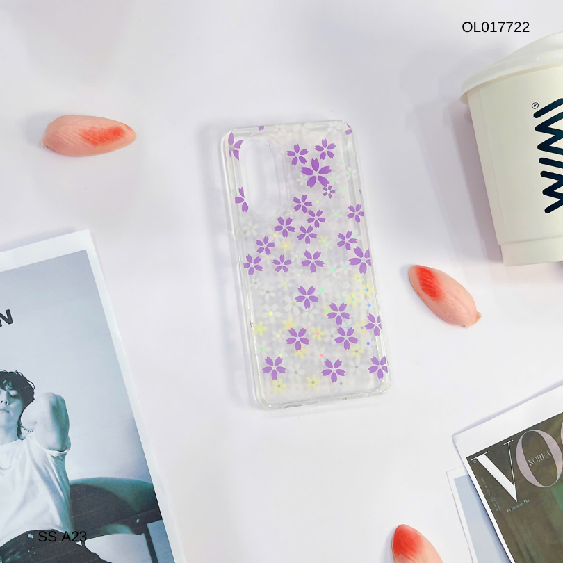 Ốp SS A23 lưng trong cứng nhiều hoa nhí nhiều màu