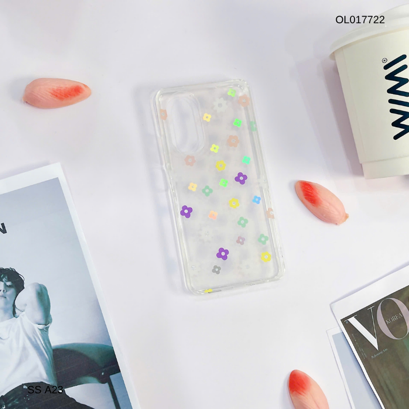 Ốp SS A23 lưng trong cứng nhiều hoa nhí nhiều màu