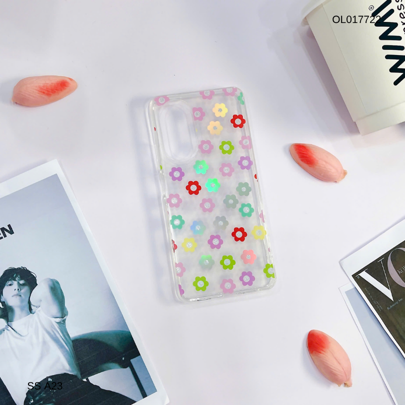 Ốp SS A23 lưng trong cứng nhiều hoa nhí nhiều màu