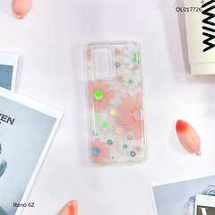 Ốp Reno 6Z lưng trong cứng nhiều hoa nhí nhiều màu