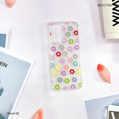 Ốp Reno 6Z lưng trong cứng nhiều hoa nhí nhiều màu