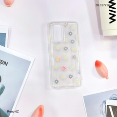 Ốp Reno 6Z lưng trong cứng nhiều hoa nhí nhiều màu