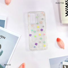 Ốp Reno 6Z lưng trong cứng nhiều hoa nhí nhiều màu