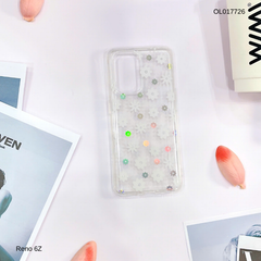 Ốp Reno 6Z lưng trong cứng nhiều hoa nhí nhiều màu