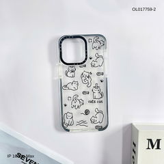 ** Ốp IP 16 Pro Max dẻo viền đen camera Casetify