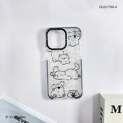 ** Ốp IP 15 Pro Max dẻo viền đen camera Casetify