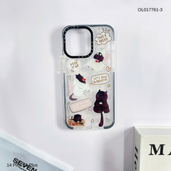 ** Ốp IP 14 Plus/15 Plus dẻo viền đen camera Casetify