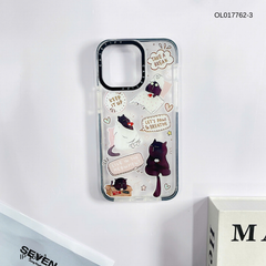 ** Ốp IP 15 6.1 dẻo viền đen camera Casetify