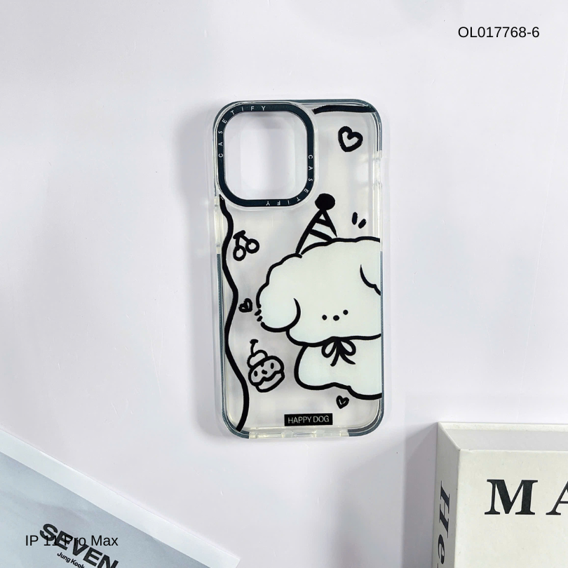 ** Ốp IP 11 Pro Max dẻo viền đen camera Casetify