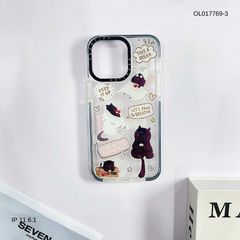 ** Ốp IP 11 6.1 dẻo viền đen camera Casetify