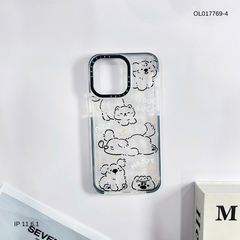 ** Ốp IP 11 6.1 dẻo viền đen camera Casetify